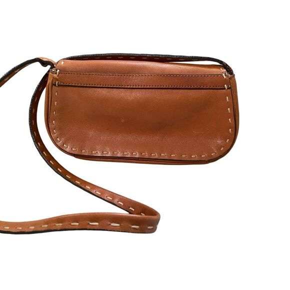 👍🥳 Adrienne Vittadni Womens Brown Inner Zipper Pockets Casual Crossbody Bag - Picture 3 of 10